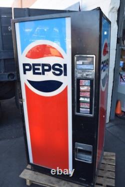 Vintage Vending Soda Pepsi Machine Coin Operated 1980's Includes R12 Refrigerant