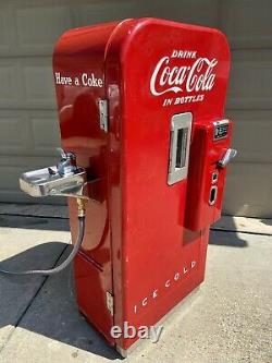 Vintage Vendo 39 Coke Machine Super Cooling With Rare Factory Working Bubbler