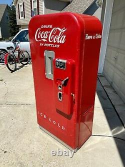 Vintage Vendo 39 Coke Machine Super Cooling With Rare Factory Working Bubbler