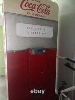 Vintage Vendo V-144 Coca-Cola Machine Working Original Coke Bottle Vending