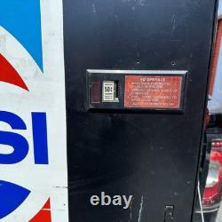 Vintage Wall / Tabletop Pepsi Machine Full Size Can Dispenser keys Gets Ice Cold