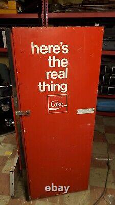 Vintage early 1960's Vendo Coca-Cola vending machine model H63D For Restoration