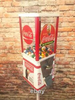 Vintage gumball machine coin op Coca cola Coke memorabilia bar game room gift