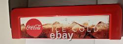 Vintage style Coke COCA COLA Soda Vending Machine Cooler Panel Sign Plastic