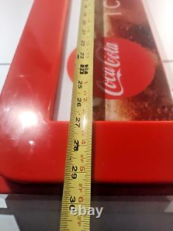 Vintage style Coke COCA COLA Soda Vending Machine Cooler Panel Sign Plastic