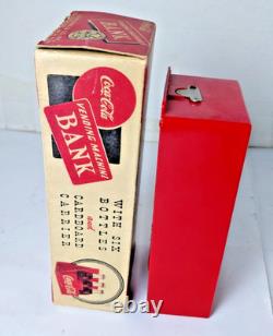 Vtg. 1950's Original Marx Coca-Cola 5 Cent Vending Machine Dispenser Bank WithBox