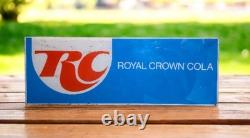 Vtg 70s RC Cola Vending Machine Header Panel 24 Royal Crown Backlit Sign Insert