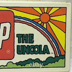 Vtg 7up Vending Machine Button Panel Advertising The Uncola 60's 70's Patriotic