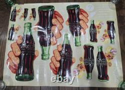 Vtg Coca Cola Vending Machine 1950s Decals Sprite Boy 5 Cents Decafix 54507 A