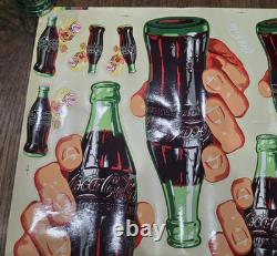 Vtg Coca Cola Vending Machine 1950s Decals Sprite Boy 5 Cents Decafix 54507 A