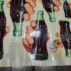 Vtg Coca Cola Vending Machine 1950s Decals Sprite Boy 5 Cents Decafix 54507 A