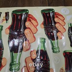 Vtg Coca Cola Vending Machine 1950s Decals Sprite Boy 5 Cents Decafix 54507 A
