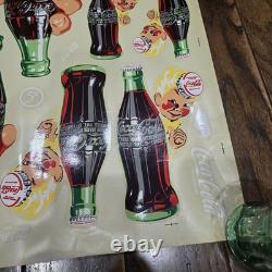 Vtg Coca Cola Vending Machine 1950s Decals Sprite Boy 5 Cents Decafix 54507 A