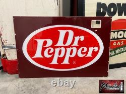 Vtg. DR PEPPER Vending Machine Sign