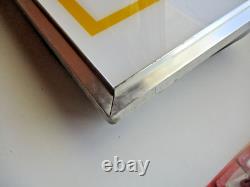 Vtg Pepsi Cola Lighted Vending Machine Glass Insert Wired Sign Frame 20x12 Soda