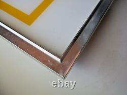 Vtg Pepsi Cola Lighted Vending Machine Glass Insert Wired Sign Frame 20x12 Soda