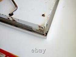 Vtg Pepsi Cola Lighted Vending Machine Glass Insert Wired Sign Frame 20x12 Soda