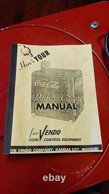 WORKING 1941 coca cola spin top bottle serving machine with operating manual