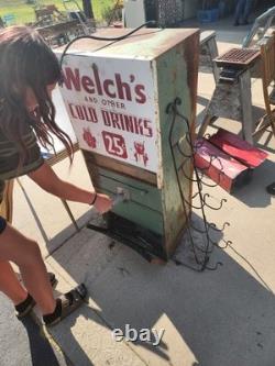 Welch's Vintage Cold Drinks Soda Vending Machine